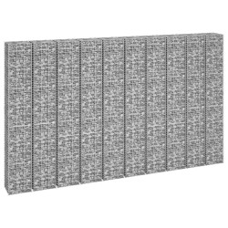 vidaXL Arriates de gaviones 4 unidades hierro 30x30x50/100/150/200 cm