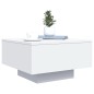vidaXL Mesa de centro con luces LED blanco 55x55x31 cm vidaXL Mesa de centro con luces LED blanco 55x55x31 cm