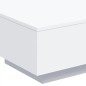 vidaXL Mesa de centro con luces LED blanco 55x55x31 cm vidaXL Mesa de centro con luces LED blanco 55x55x31 cm