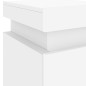 vidaXL Mesita de noche con luces LED blanco 35x39x55 cm vidaXL Mesita de noche con luces LED blanco 35x39x55 cm