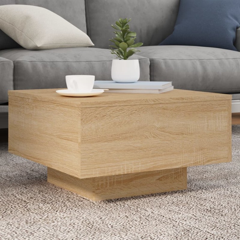 vidaXL Mesa de centro madera de ingeniería roble Sonoma 55x55x31 cm vidaXL Mesa de centro madera de ingeniería roble Sonoma 55x55x31 cm