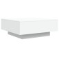 vidaXL Mesa de centro con luces LED blanco 80x80x31 cm vidaXL Mesa de centro con luces LED blanco 80x80x31 cm