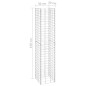 vidaXL Arriates de gaviones 4 unidades hierro 30x30x50/100/150/200 cm vidaXL Arriates de gaviones 4 unidades hierro 30x30x50/100/150/200 cm