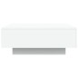 vidaXL Mesa de centro con luces LED blanco 80x80x31 cm vidaXL Mesa de centro con luces LED blanco 80x80x31 cm