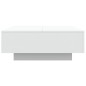 vidaXL Mesa de centro con luces LED blanco 80x80x31 cm vidaXL Mesa de centro con luces LED blanco 80x80x31 cm