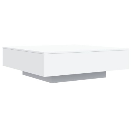 vidaXL Mesa de centro madera de ingeniería blanco 100x100x31 cm