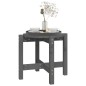 vidaXL Mesa de centro de madera maciza de pino gris Ø52,5x45 cm vidaXL Mesa de centro de madera maciza de pino gris Ø52,5x45 cm