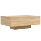vidaXL Mesa de centro con luces LED roble Sonoma 85x55x31 cm vidaXL Mesa de centro con luces LED roble Sonoma 85x55x31 cm