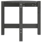 vidaXL Mesa de centro de madera maciza de pino gris Ø52,5x45 cm vidaXL Mesa de centro de madera maciza de pino gris Ø52,5x45 cm