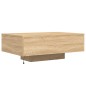 vidaXL Mesa de centro con luces LED roble Sonoma 85x55x31 cm vidaXL Mesa de centro con luces LED roble Sonoma 85x55x31 cm
