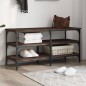 vidaXL Banco zapatero madera de ingeniería marrón roble 100x38,5x49 cm vidaXL Banco zapatero madera de ingeniería marrón roble 100x38,5x49 cm