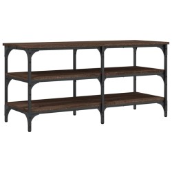 vidaXL Banco zapatero madera de ingeniería marrón roble 100x38,5x49 cm