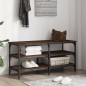 vidaXL Banco zapatero madera de ingeniería marrón roble 100x38,5x49 cm vidaXL Banco zapatero madera de ingeniería marrón roble 100x38,5x49 cm