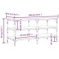 vidaXL Banco zapatero madera de ingeniería marrón roble 100x38,5x49 cm vidaXL Banco zapatero madera de ingeniería marrón roble 100x38,5x49 cm