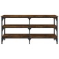 vidaXL Banco zapatero madera ingeniería roble ahumado 100x38,5x49 cm vidaXL Banco zapatero madera ingeniería roble ahumado 100x38,5x49 cm