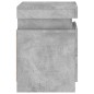 vidaXL Mesitas de noche con luces LED 2 uds gris hormigón 35x39x55 cm vidaXL Mesitas de noche con luces LED 2 uds gris hormigón 35x39x55 cm