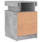 vidaXL Mesitas de noche con luces LED 2 uds gris hormigón 35x39x55 cm vidaXL Mesitas de noche con luces LED 2 uds gris hormigón 35x39x55 cm