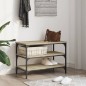 vidaXL Banco zapatero madera de ingeniería roble Sonoma 70x38,5x49 cm vidaXL Banco zapatero madera de ingeniería roble Sonoma 70x38,5x49 cm