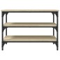 vidaXL Banco zapatero madera de ingeniería roble Sonoma 70x38,5x49 cm vidaXL Banco zapatero madera de ingeniería roble Sonoma 70x38,5x49 cm
