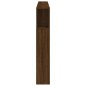 vidaXL Cabecero LED madera ingeniería roble marrón 200x18,5x103,5 cm
