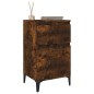 vidaXL Mesitas de noche 2 uds color roble ahumado 40x35x70 cm vidaXL Mesitas de noche 2 uds color roble ahumado 40x35x70 cm