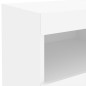 vidaXL Mesita de noche con luces LED blanco 50x40x45 cm