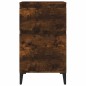 vidaXL Mesitas de noche 2 uds color roble ahumado 40x35x70 cm vidaXL Mesitas de noche 2 uds color roble ahumado 40x35x70 cm