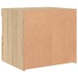 vidaXL Mesitas de noche con luces LED 2 uds roble Sonoma 50x40x45 cm vidaXL Mesitas de noche con luces LED 2 uds roble Sonoma 50x40x45 cm