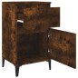 vidaXL Mesitas de noche 2 uds color roble ahumado 40x35x70 cm vidaXL Mesitas de noche 2 uds color roble ahumado 40x35x70 cm