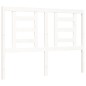 vidaXL Estructura de cama con cabecero madera maciza blanco 140x190 cm vidaXL Estructura de cama con cabecero madera maciza blanco 140x190 cm