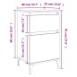 vidaXL Mesitas de noche 2 uds color roble ahumado 40x35x70 cm vidaXL Mesitas de noche 2 uds color roble ahumado 40x35x70 cm