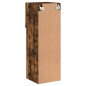 vidaXL Mueble para TV con luces LED roble ahumado 30,5x30x90 cm vidaXL Mueble para TV con luces LED roble ahumado 30,5x30x90 cm