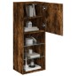 vidaXL Mueble para TV con luces LED roble ahumado 40,5x30x102 cm vidaXL Mueble para TV con luces LED roble ahumado 40,5x30x102 cm