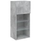 vidaXL Mueble para TV con luces LED gris hormigón 40,5x30x90 cm