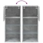 vidaXL Mueble para TV con luces LED gris hormigón 40,5x30x90 cm