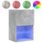 vidaXL Mueble para TV con luces LED gris hormigón 40,5x30x60 cm vidaXL Mueble para TV con luces LED gris hormigón 40,5x30x60 cm