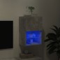 vidaXL Mueble para TV con luces LED gris hormigón 40,5x30x60 cm vidaXL Mueble para TV con luces LED gris hormigón 40,5x30x60 cm