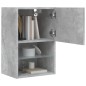 vidaXL Mueble para TV con luces LED gris hormigón 40,5x30x60 cm vidaXL Mueble para TV con luces LED gris hormigón 40,5x30x60 cm