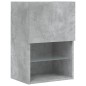 vidaXL Mueble para TV con luces LED gris hormigón 40,5x30x60 cm vidaXL Mueble para TV con luces LED gris hormigón 40,5x30x60 cm