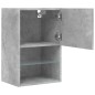 vidaXL Mueble para TV con luces LED gris hormigón 40,5x30x60 cm vidaXL Mueble para TV con luces LED gris hormigón 40,5x30x60 cm