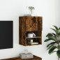vidaXL Mueble para TV con luces LED roble ahumado 40,5x30x60 cm vidaXL Mueble para TV con luces LED roble ahumado 40,5x30x60 cm