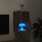vidaXL Mueble para TV con luces LED roble ahumado 40,5x30x60 cm vidaXL Mueble para TV con luces LED roble ahumado 40,5x30x60 cm