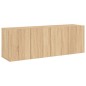 vidaXL Muebles para TV de pared 2 unidades roble Sonoma 60x30x41 cm vidaXL Muebles para TV de pared 2 unidades roble Sonoma 60x30x41 cm
