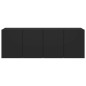 vidaXL Muebles para TV de pared 2 unidades negro 60x30x41 cm