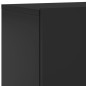 vidaXL Muebles para TV de pared 2 unidades negro 60x30x41 cm