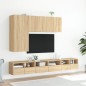 vidaXL Muebles de TV de pared 2 uds madera roble Sonoma 60x30x30 cm vidaXL Muebles de TV de pared 2 uds madera roble Sonoma 60x30x30 cm