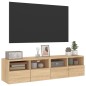 vidaXL Muebles de TV de pared 2 uds madera roble Sonoma 60x30x30 cm vidaXL Muebles de TV de pared 2 uds madera roble Sonoma 60x30x30 cm