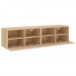 vidaXL Muebles de TV de pared 2 uds madera roble Sonoma 60x30x30 cm vidaXL Muebles de TV de pared 2 uds madera roble Sonoma 60x30x30 cm