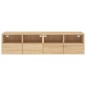 vidaXL Muebles de TV de pared 2 uds madera roble Sonoma 60x30x30 cm vidaXL Muebles de TV de pared 2 uds madera roble Sonoma 60x30x30 cm