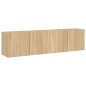 vidaXL Muebles para TV de pared 2 unidades roble Sonoma 80x30x41 cm vidaXL Muebles para TV de pared 2 unidades roble Sonoma 80x30x41 cm